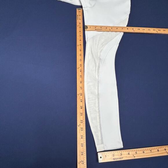 Koral Women's Size M 7/8 Cropped Mesh Leggings White - Picture 3 of 7